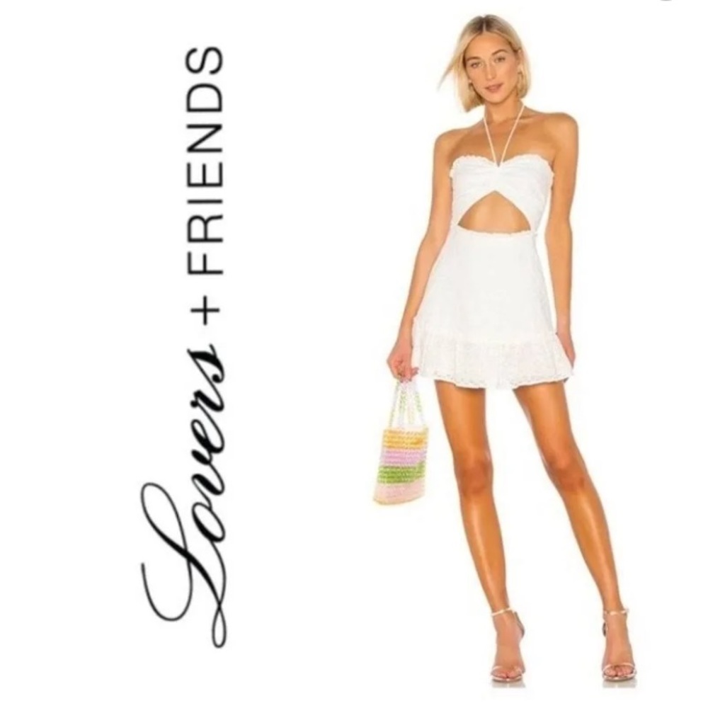 Lovers and friends white eyelet dress